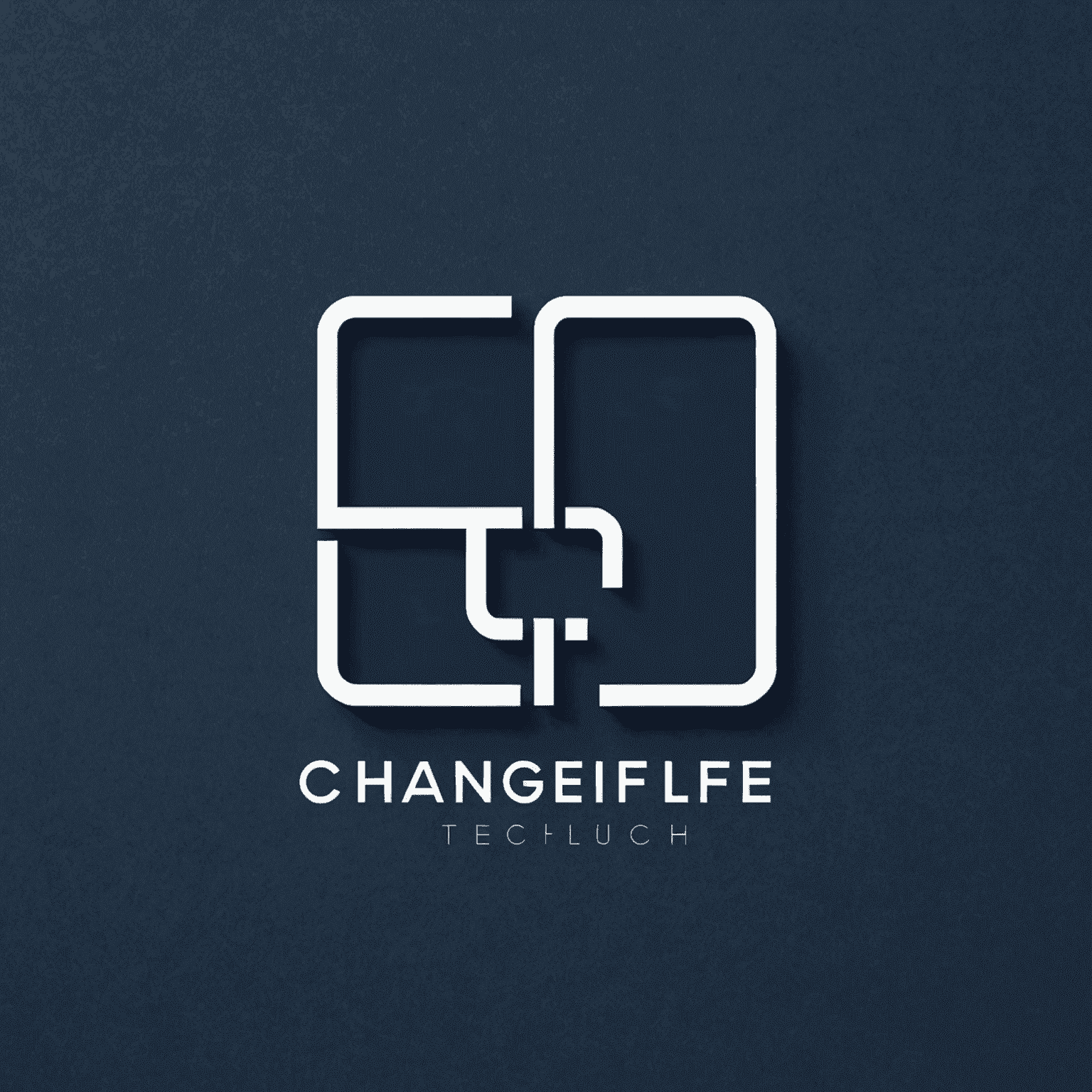 ChangeLIFETech logo featuring a modern, minimalist design with the company name in white text on a deep navy blue background